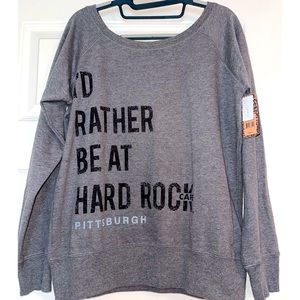 Hard Rock Cafe Raglan Sweatshirt. NWT.
